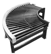 90 degree turn powered roll conveyor