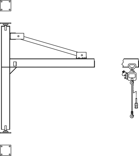 Mast Type Tension Braced