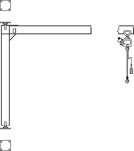 Jib Crane - Mast Type Full Cantilever