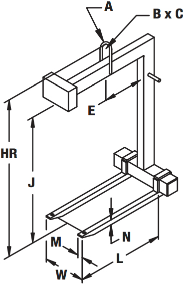 standard-adjustable-fork-pallet-lifter-diagram